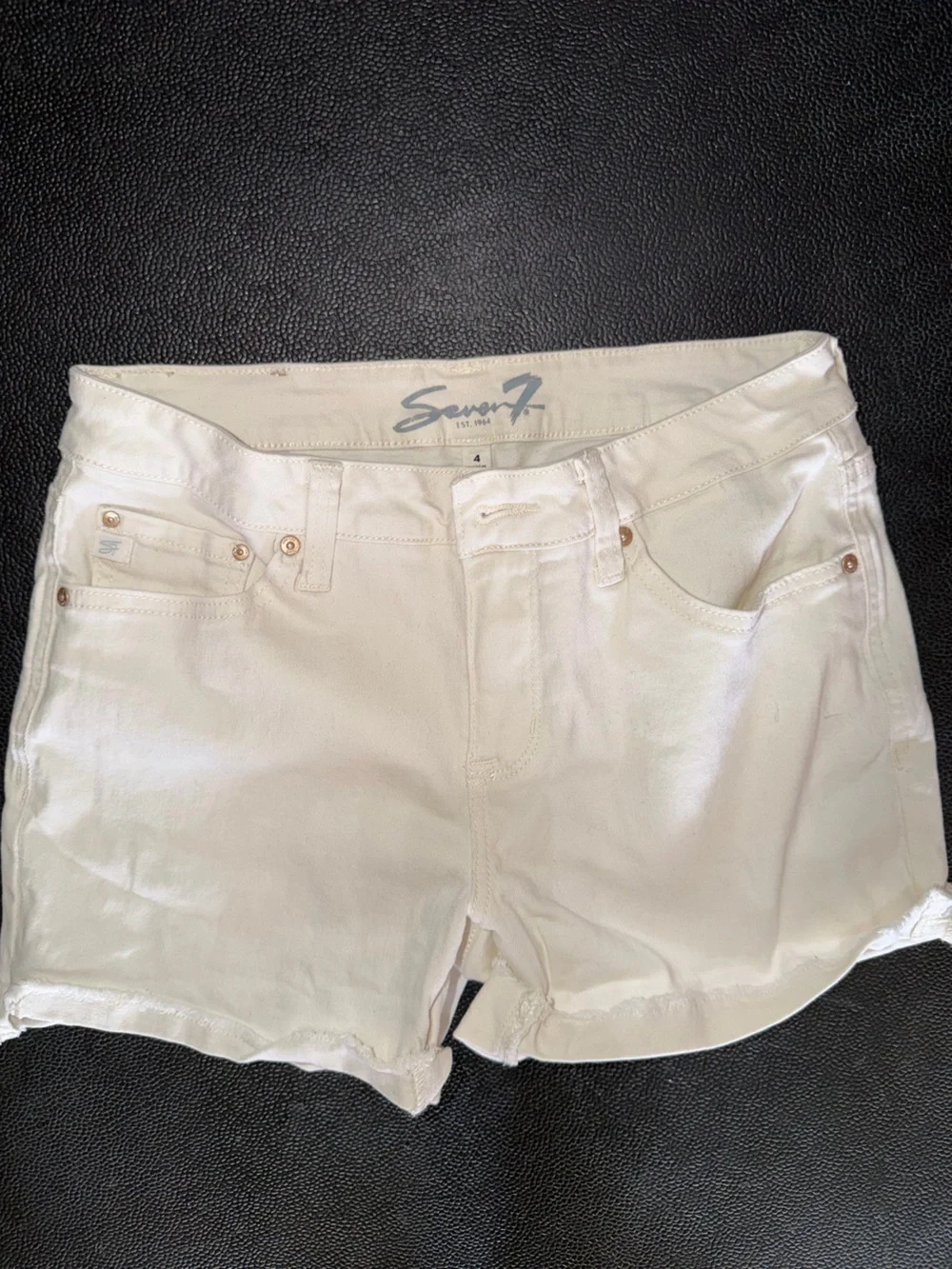 Seven7 White Women's Denim Shorts